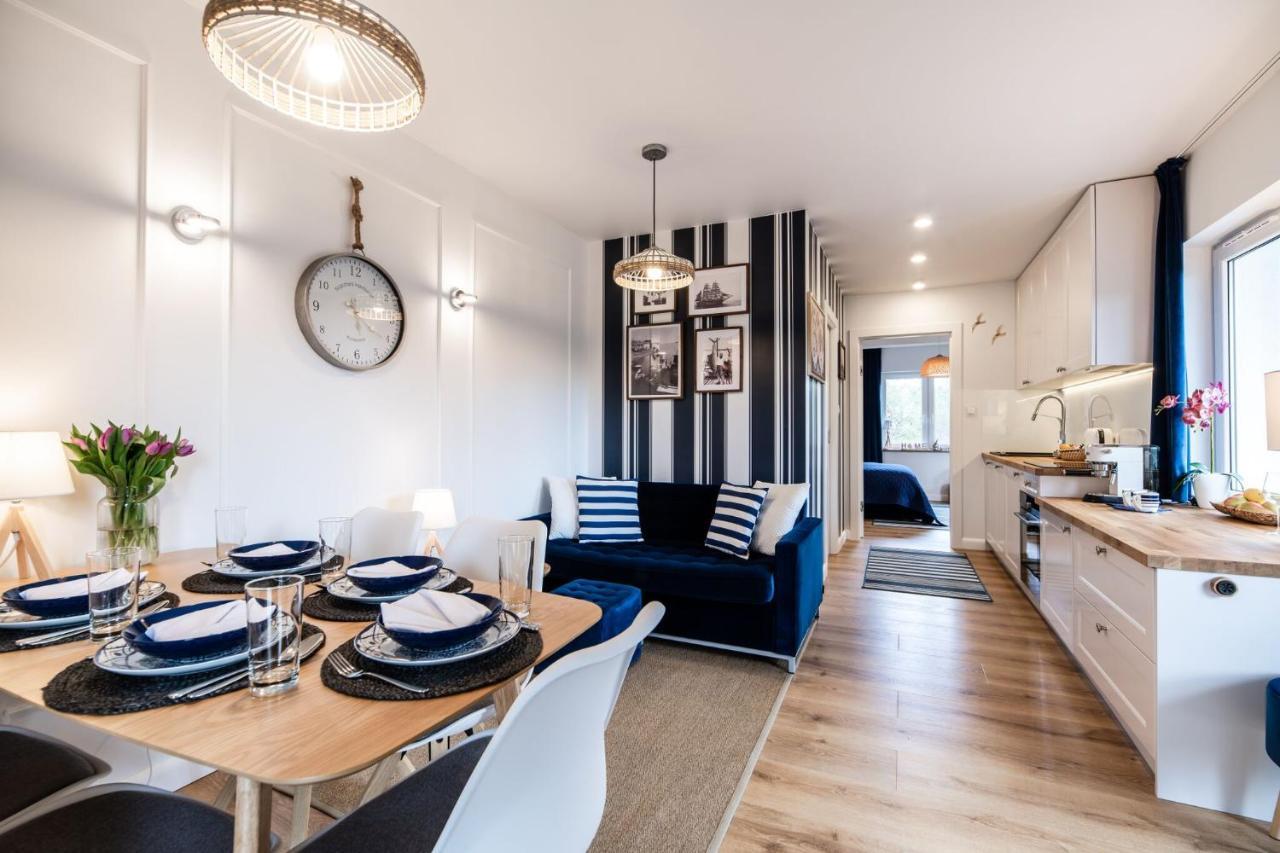 Niebieskie Apartamenty Rowy Apartament 13 Z Klimatyzacja 100 M Do Plazy Dawniej Blue Marine Buitenkant foto
